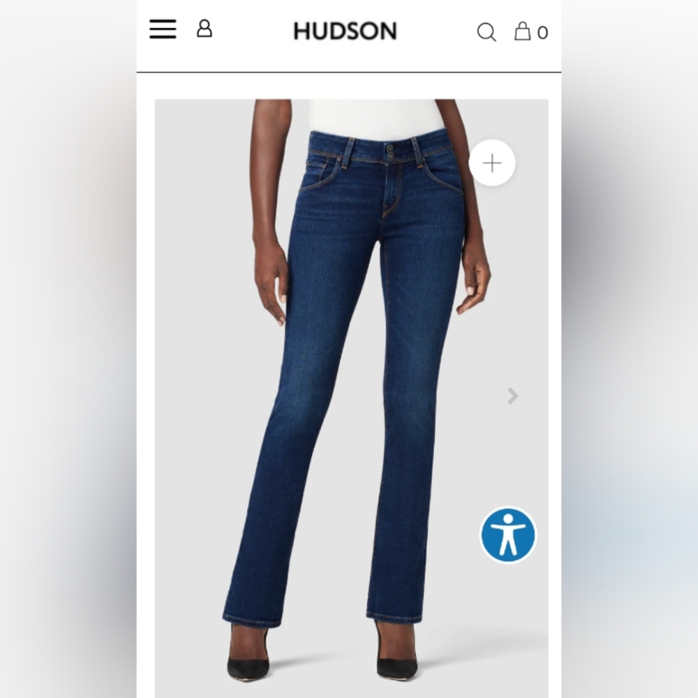 Beth Mid-Rise Baby Bootcut Jean